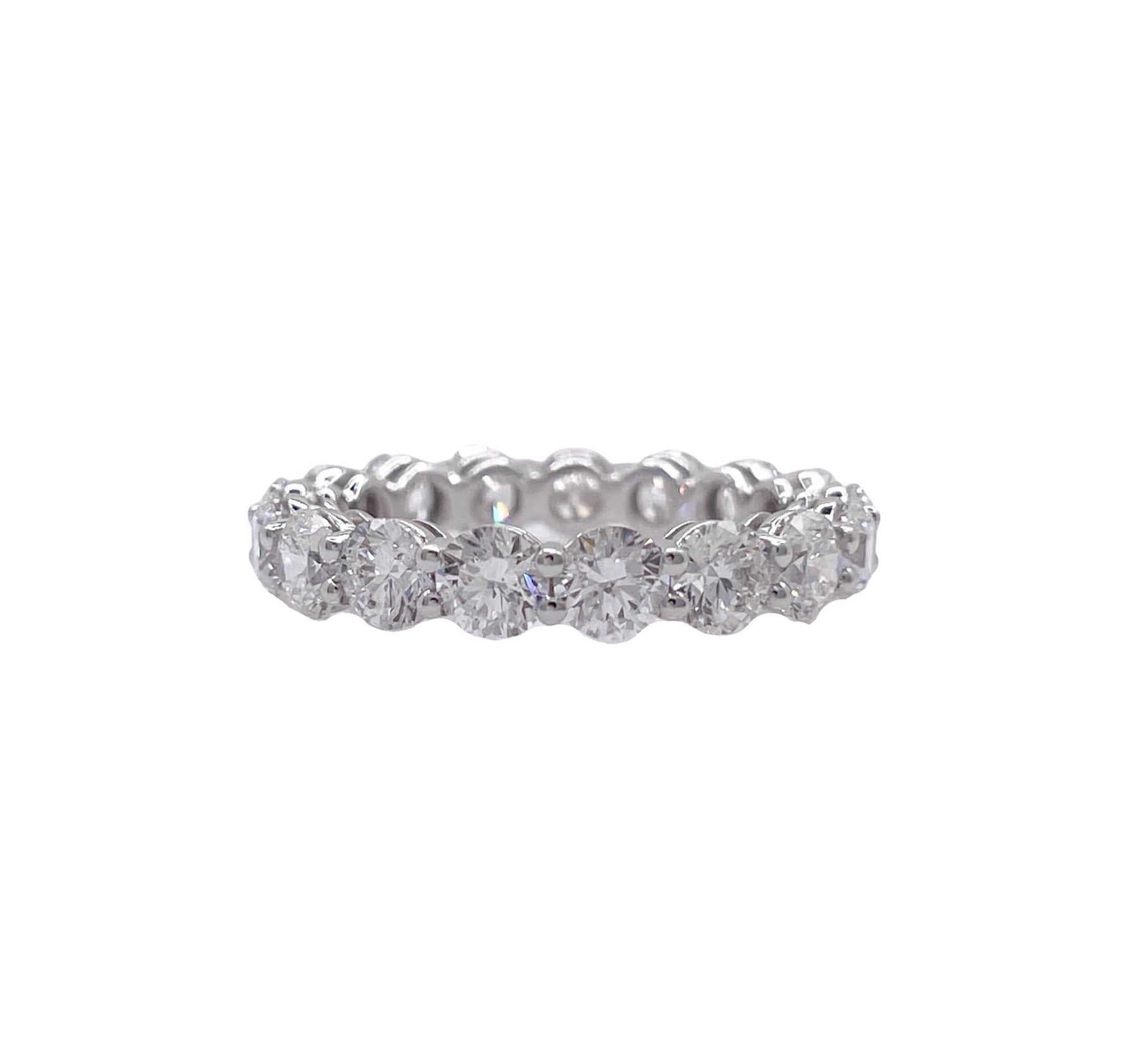JAY FEDER 14K WHITE GOLD DIAMOND ETERNITY BAND RING
