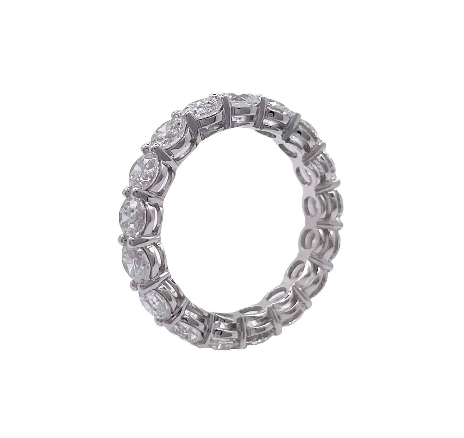 JAY FEDER 14K WHITE GOLD DIAMOND ETERNITY BAND RING