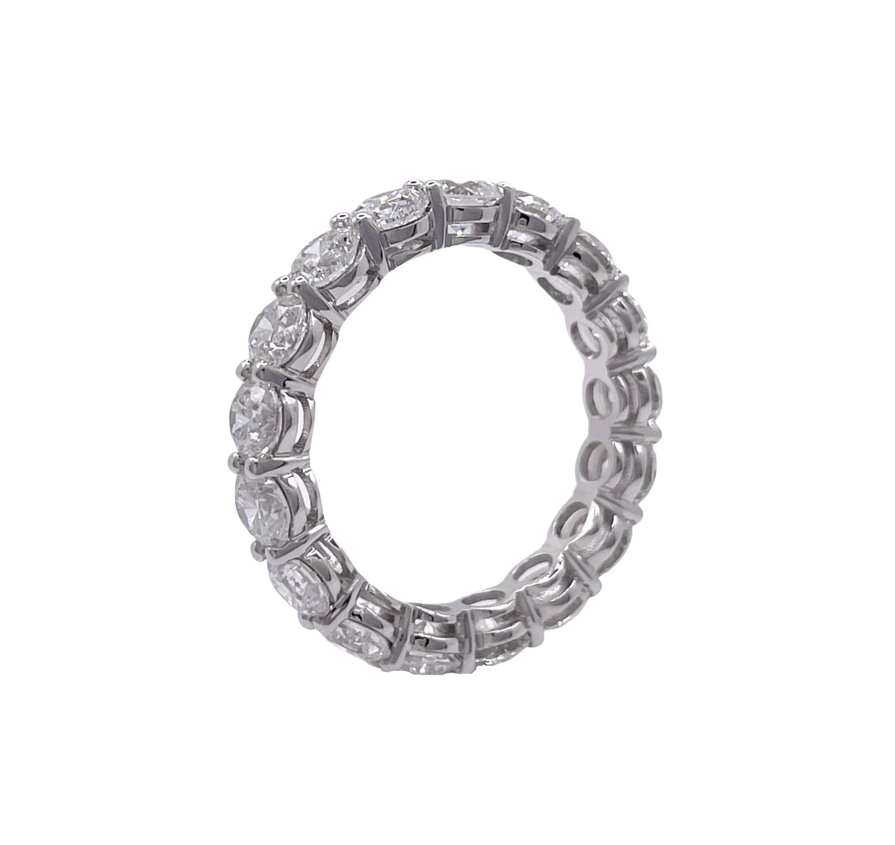 JAY FEDER 14K WHITE GOLD DIAMOND ETERNITY BAND RING
