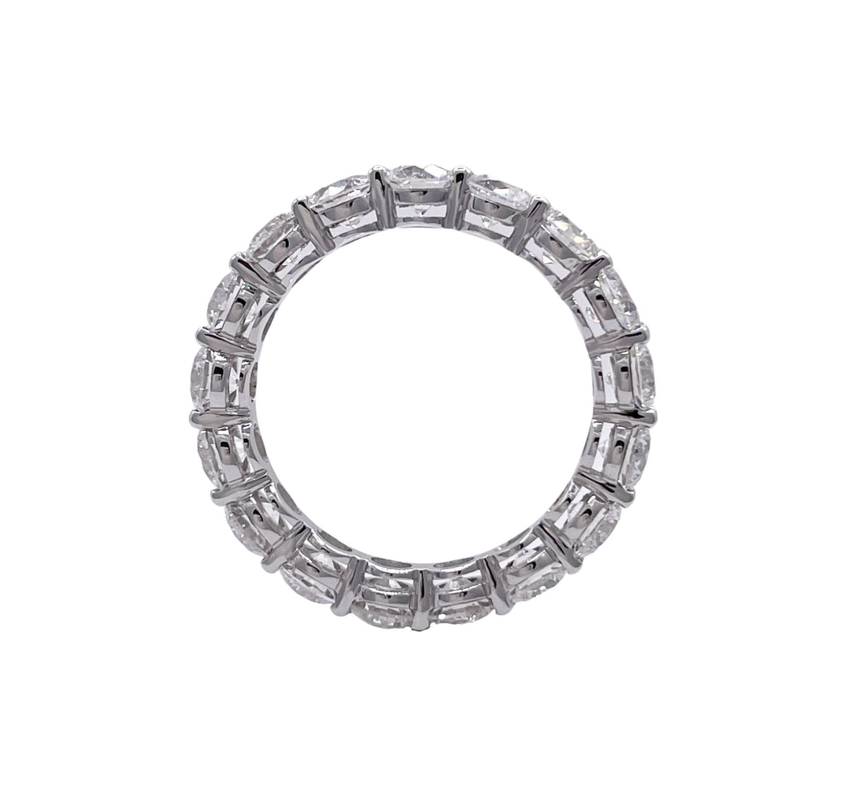 JAY FEDER 14K WHITE GOLD DIAMOND ETERNITY BAND RING