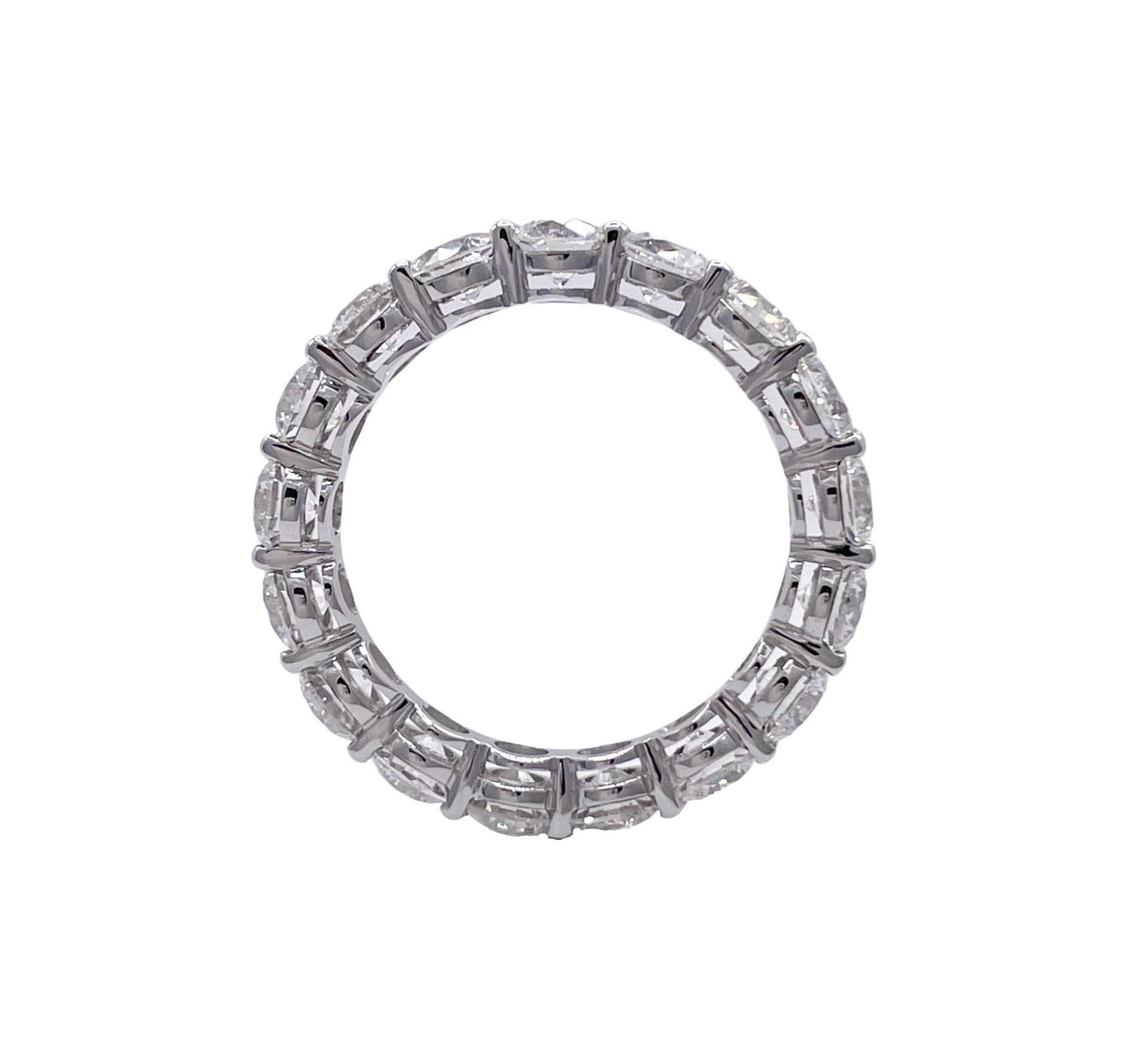 JAY FEDER 14K WHITE GOLD DIAMOND ETERNITY BAND RING