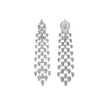Jay Feder 18k White Gold Diamond Drop Dangle Earrings