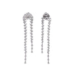 Jay Feder 18k White Gold Diamond Drop Dangle Earrings