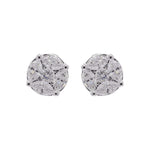 Jay Feder 18k White Gold Diamond Stud Earrings