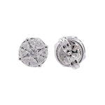 Jay Feder 18k White Gold Diamond Stud Earrings