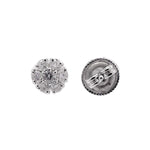 Jay Feder 14k White Gold Diamond Cluster Stud Earrings