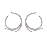 DOVES 18k White Gold Diamond Deco Earrings