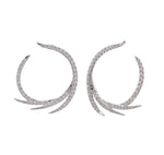 DOVES 18k White Gold Diamond Deco Earrings
