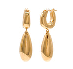 JAY FEDER 14K YELLOW GOLD TEARDROP DANGLE EARRINGS