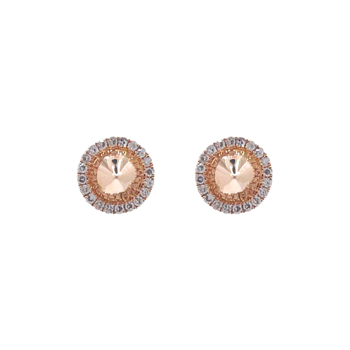 Jay Feder 14k Yellow Gold Diamond Point Spike Stud Earrings