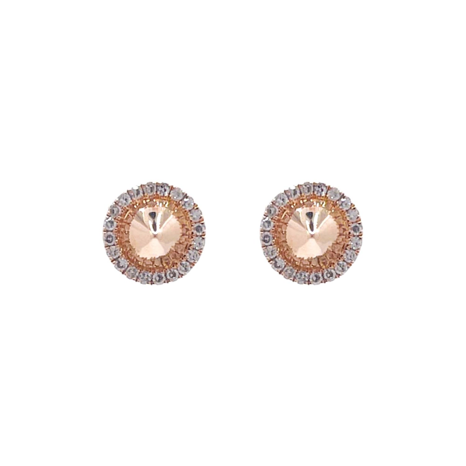 Jay Feder 14k Yellow Gold Diamond Point Spike Stud Earrings