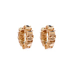 Jay Feder 14k Yellow Gold Goldstone Huggie Earrings