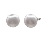 Jay Feder 14k White Gold White Pearl Stud Earrings