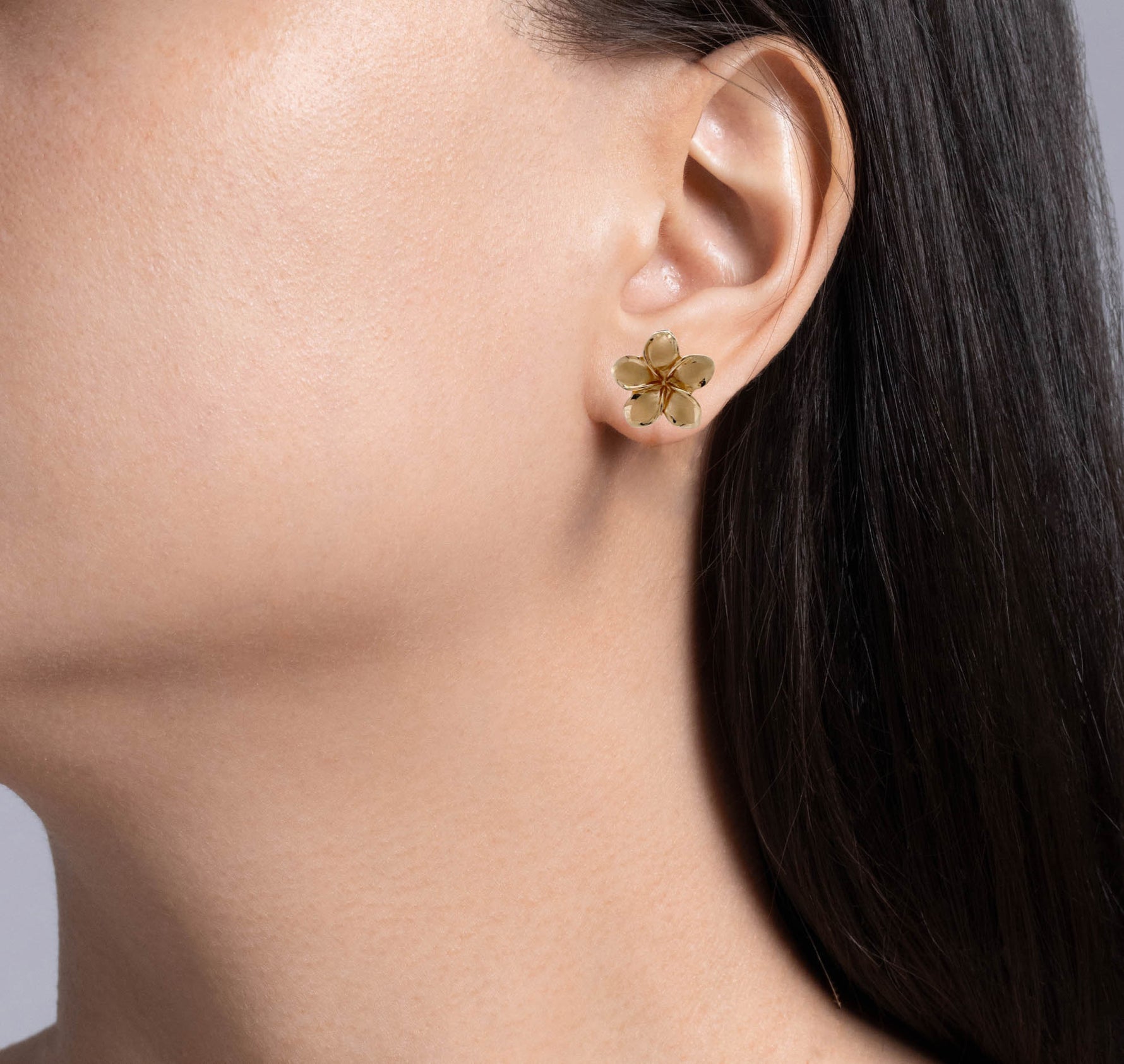 Jay Feder 14K Yellow Gold Flower Stud Earrings
