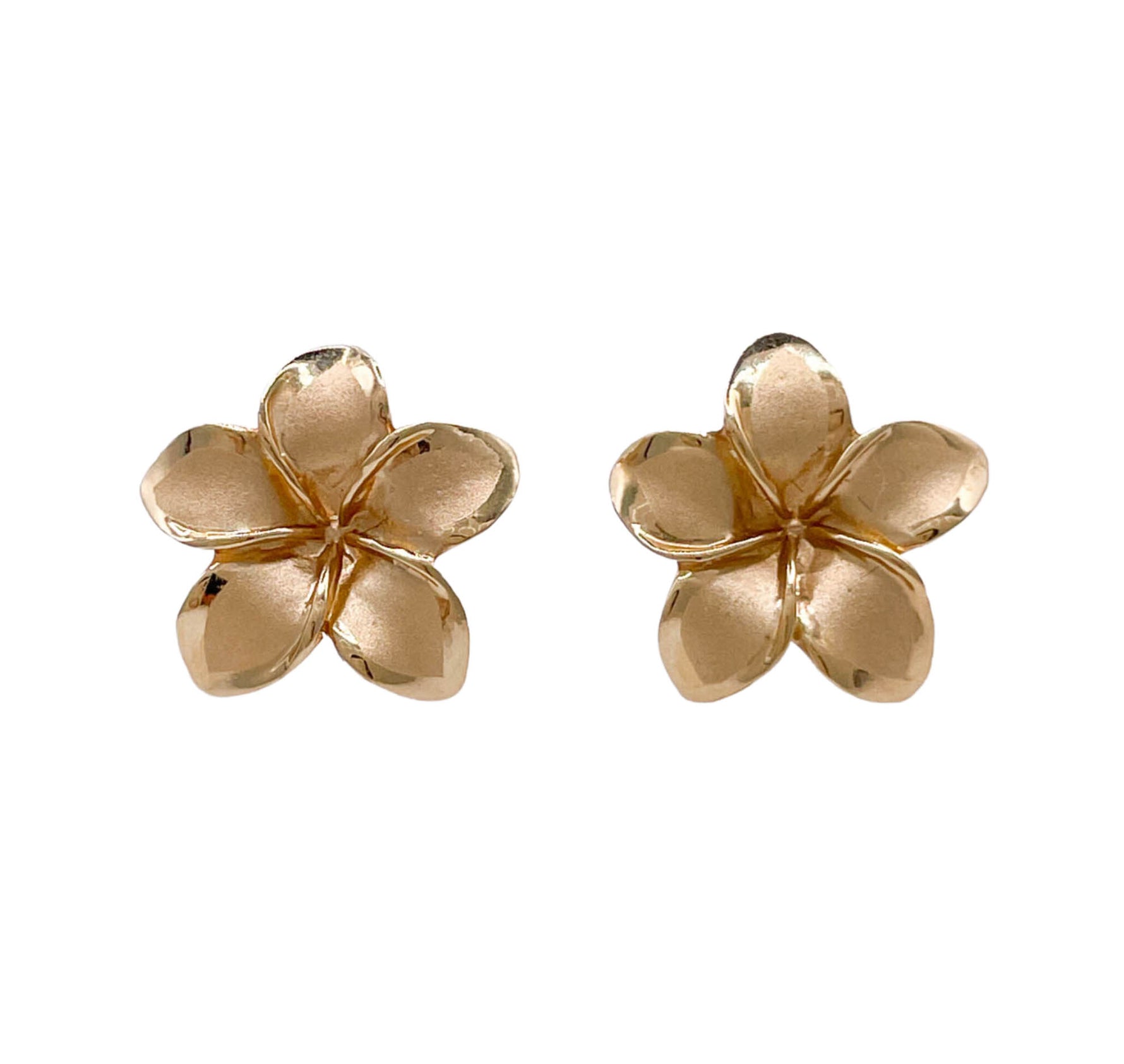Jay Feder 14K Yellow Gold Flower Stud Earrings