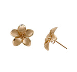 Jay Feder 14K Yellow Gold Flower Stud Earrings