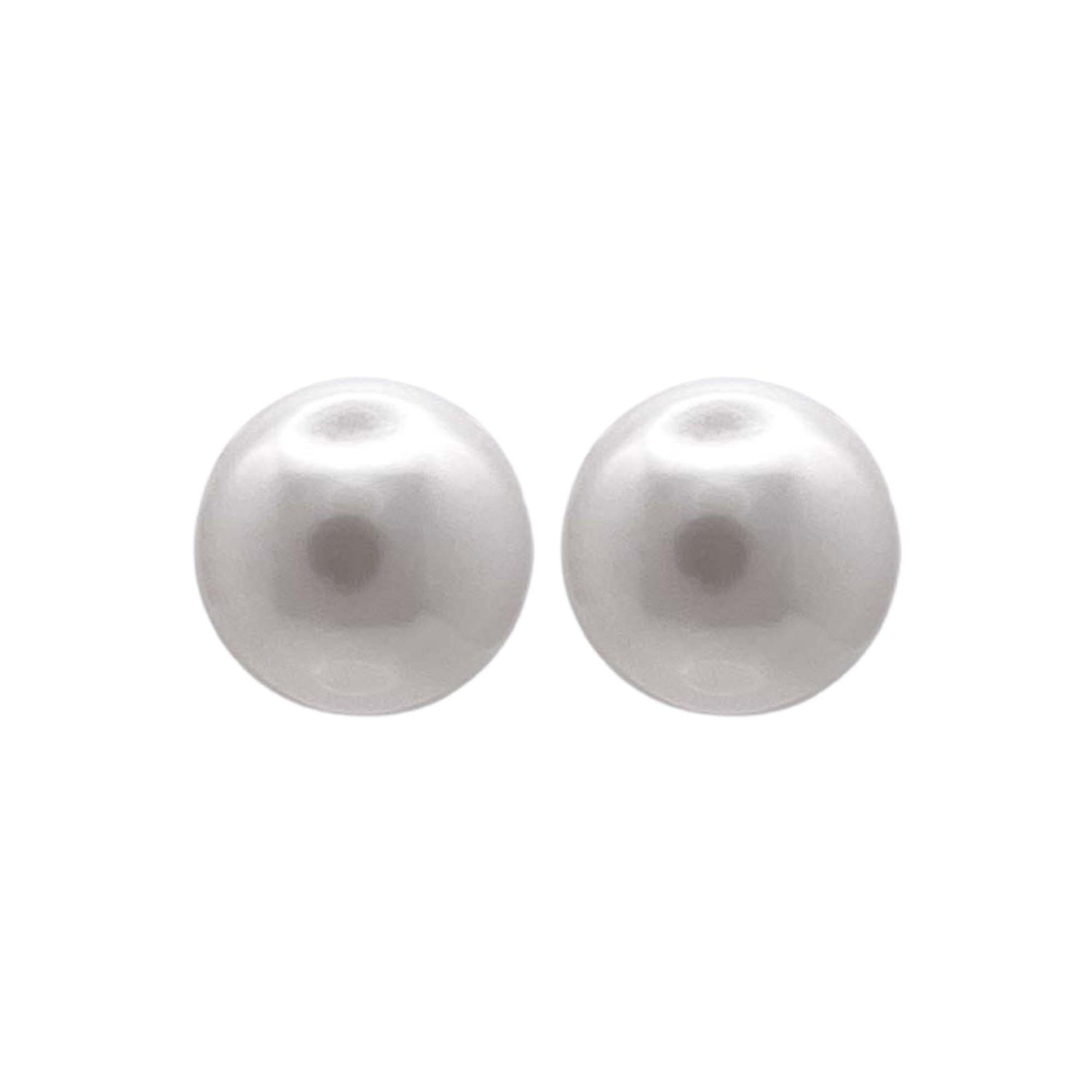 Jay Feder 14k White Gold Pearl Stud Earrings