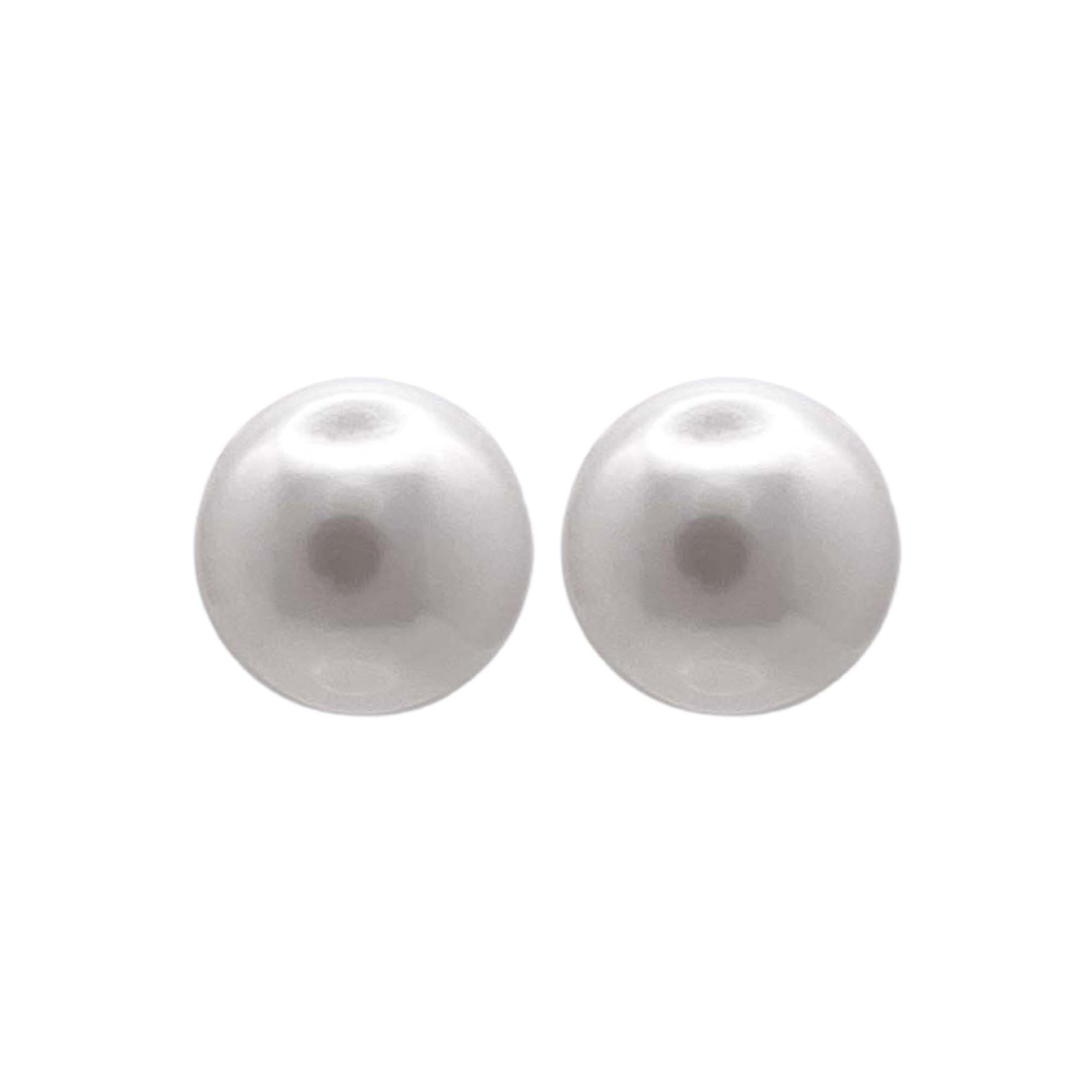 Jay Feder 14k White Gold Pearl Stud Earrings