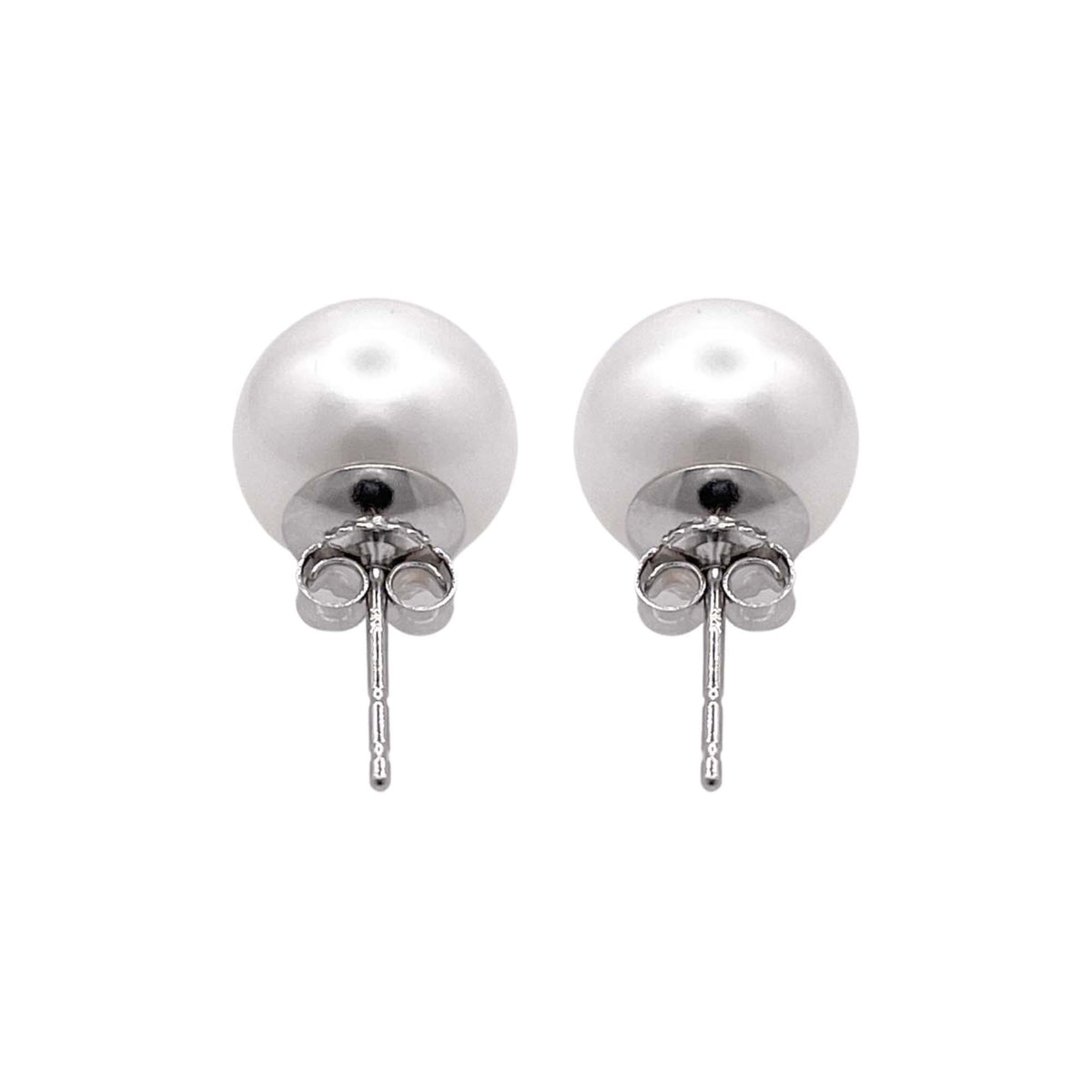 Jay Feder 14k White Gold Pearl Stud Earrings