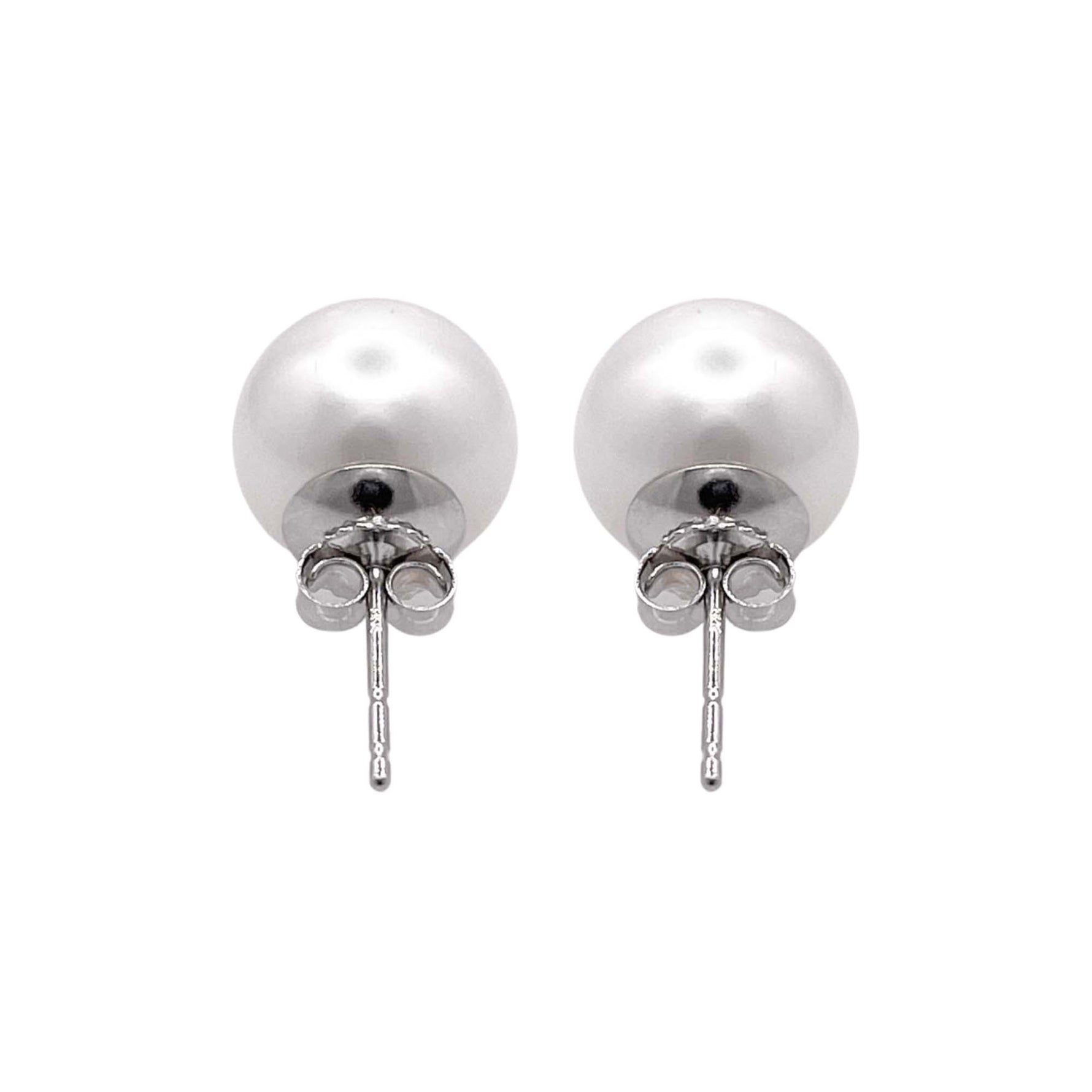 Jay Feder 14k White Gold Pearl Stud Earrings