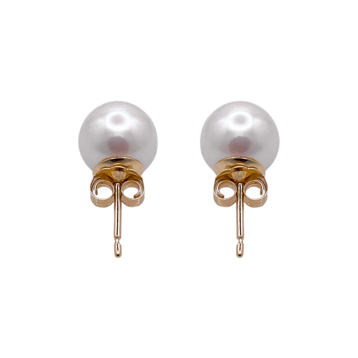 Jay Feder 14k Yellow Gold Pearl Stud Earrings