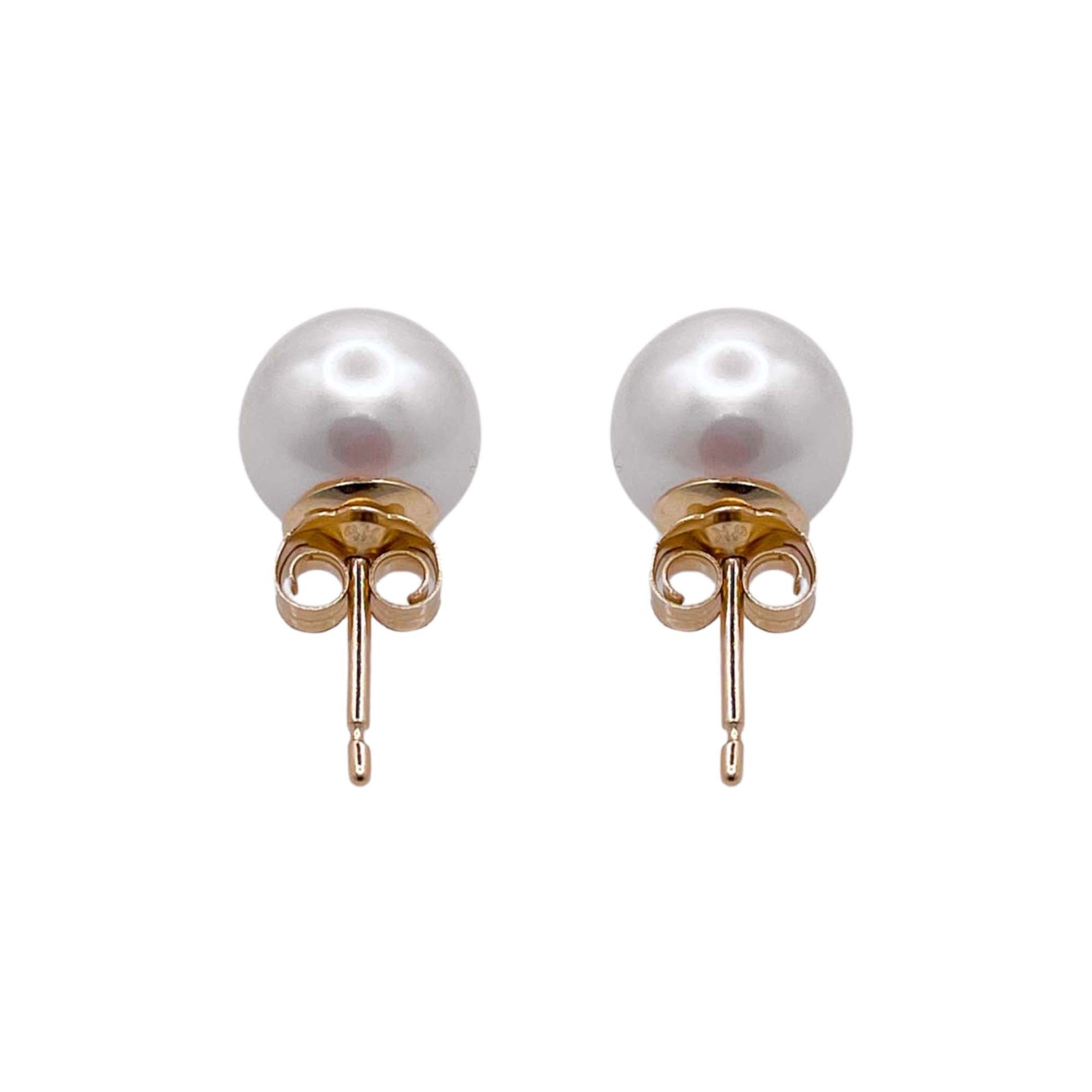 Jay Feder 14k Yellow Gold Pearl Stud Earrings