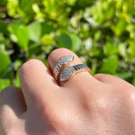 Jay Feder 14k Yellow Gold Diamond Wrap Bypass Ring