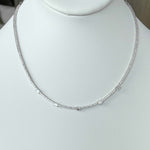 Jay Feder 14k White Gold Diamond Station Necklace