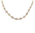JAY FEDER 14K YELLOW GOLD DIAMOND BY THE YARD NECKLACE