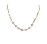 JAY FEDER 14K YELLOW GOLD DIAMOND BY THE YARD NECKLACE