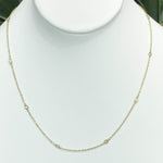 Jay Feder 14k Yellow Gold Diamond By The Yard Necklace