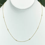 Jay Feder 14k Yellow Gold Diamond By The Yard Necklace