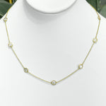 Jay Feder 14k Yellow Gold Diamond By The Yard Necklace
