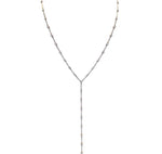 JAY FEDER 14K YELLOW GOLD DIAMOND LARIAT NECKLACE