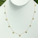 Jay Feder 18k Yellow Gold Heart Station Necklace