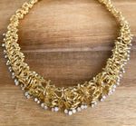 Jay Feder 18k Yellow Gold Diamond Filigree Branch Necklace