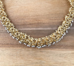 Jay Feder 18k Yellow Gold Diamond Filigree Branch Necklace