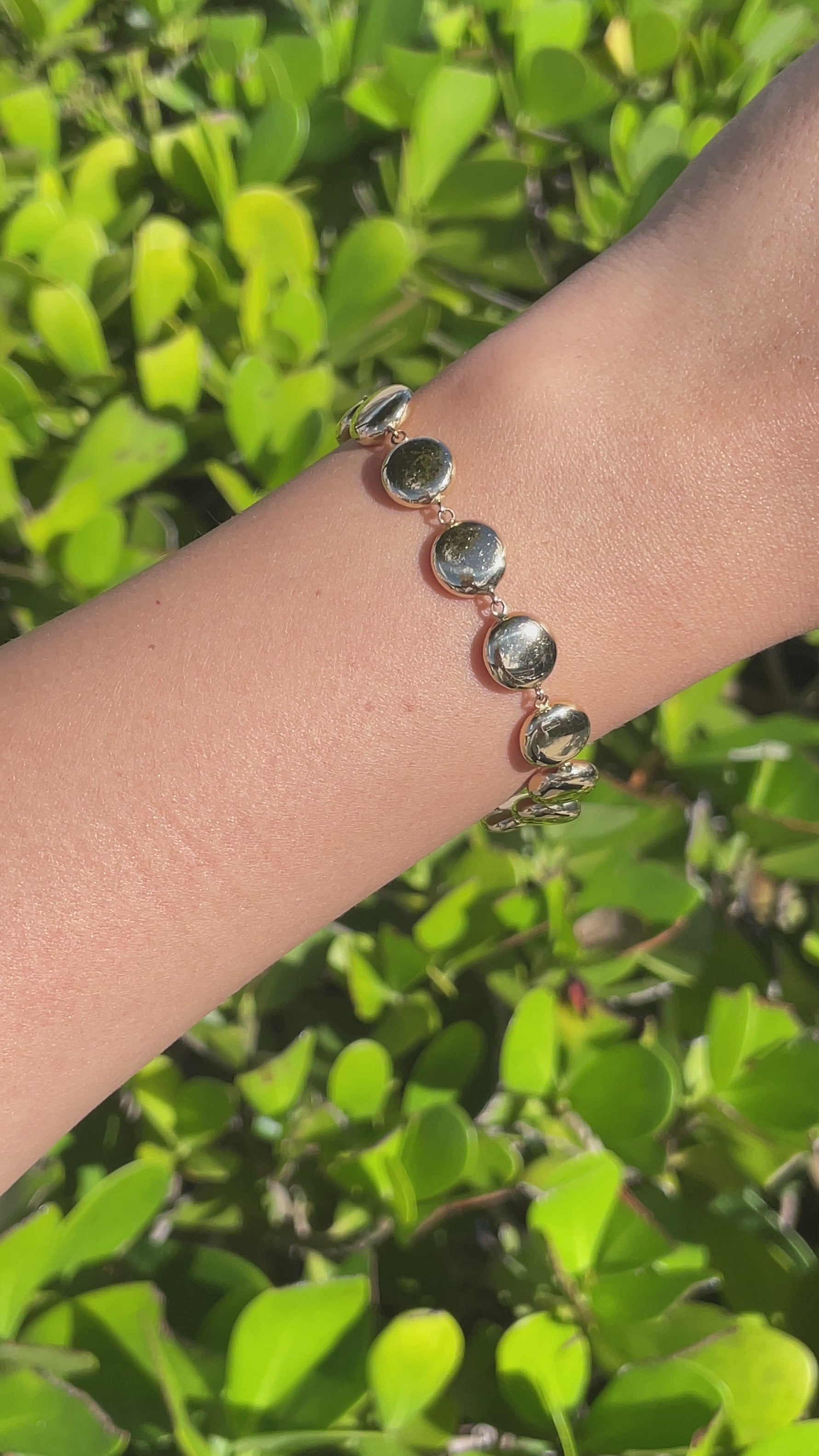 Jay Feder 14k Yellow Gold Lentil Bracelet