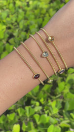 Jay Feder 14k Yellow Gold Colored Stone Spring Wrap Bracelet