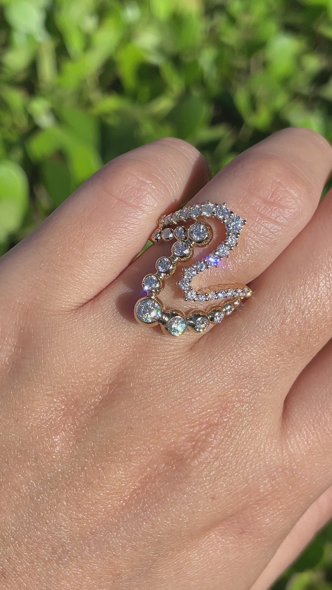 アクセサリー TRIPLE STAR MESH w/PAVE DIAMONDS RING TRIPLE STAR MESH w/PAVE DIAMONDS RING