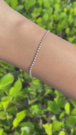 Jay Feder 18k Yellow Gold Diamond Tennis Bracelet