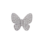 JAY FEDER 14K WHITE GOLD DIAMOND BUTTERFLY RING