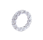 JAY FEDER 18K WHITE GOLD DIAMOND ETERNITY BAND RING
