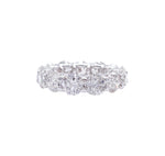 JAY FEDER 18K WHITE GOLD DIAMOND ETERNITY BAND RING