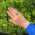 DOVES 18k Yellow Gold Baguette Diamond Mondrian Invisible Set Ring