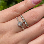 Jay Feder 14k Yellow Gold Diamond Pear Cluster Band Ring