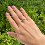 JAY FEDER 14K YELLOW GOLD DIAMOND PAVE CHEVRON RING