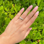 Jay Feder 18k Yellow Gold Diamond Bezel Crossover Band