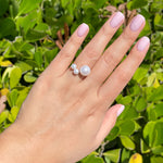 Jay Feder 18k Yellow Gold 3 Pearl Crossover Ring