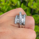 Jay Feder 18K White Gold Deco Wrap Diamond Ring - Jay Feder Jewelers